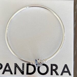 Pandora Silver Bracelet with Blue Details